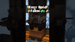 Minecraft Tutorial  Raid Farm  Java Edition 121  🔥 shorts minecraft [upl. by Akayas411]