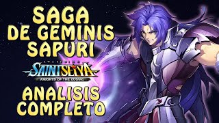 SAGA DE GEMINIS SAPURI ANALISIS COMPLETO DE ESTA LOCURA Saint Seiya Awakening [upl. by Leunas]