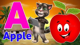 A to Z Spellings With Pictures  Abcd  A for Apple B for Ball  Alphabet  Alphabetsounds [upl. by Eniowtna294]