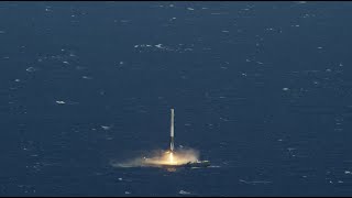 CRS8  First Stage Landing on Droneship [upl. by Solenne]