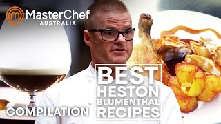 Best Heston Blumenthal Reipces  MasterChef Australia  MasterChef World [upl. by Nodnab]