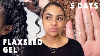 I Tried Flaxseed Gel On My Curly Hair Every Day For 5 Days [upl. by Luigi]