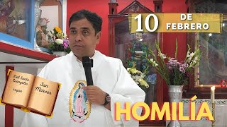 EVANGELIO DE HOY sábado 10 de Febrero del 2024  Padre Arturo Cornejo [upl. by Enilreug]