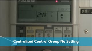 Centralised Control Group No Setting [upl. by Ahtebat]