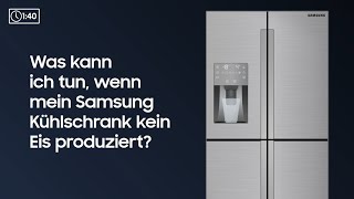 Samsung How To Was kann ich tun wenn mein Samsung Kühlschrank kein Eis produziert [upl. by Eetsud]