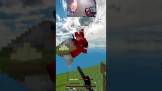 Playing with Roccat Kone Pro Air minecraft bedwars hypixel pvp hexaland shorts viral [upl. by Namdor603]