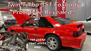 Roush TwinTurbo 351 Foxbody Prototype  A Mustang Ford Should Have Built [upl. by Islek319]