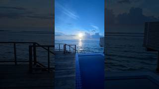 Awakening to Paradise Stunning Sunrise at Sunsiyam Water Villa with Pool Maldives [upl. by Beata]