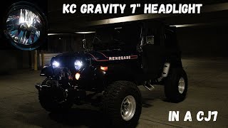 The Ultimate Jeep Headlight KC Gravity LED Headlights CJ7 [upl. by Dang899]