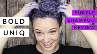 Bold Uniq Purple Shampoo Review on Natural Blonde Hair [upl. by Namialus754]