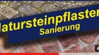 Natursteinpflaster Sanierung  Reinigung  Anleitung von einem Profi 👌😎👍 [upl. by Ofella]