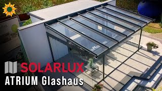 Solarlux Atrium Glashaus mit Faltanlage kombiniert [upl. by Adiahs629]