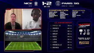 OGC Nice vs Paris SaintGermain  MATCH CENTER 🔴🔵 [upl. by Anirbus156]