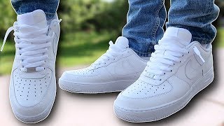 How To Lace Nike Air Force 1s Loosely THE BEST WAY [upl. by Niraj510]