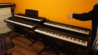 Yamaha P125 vs P45 vs P115 vs P105 vs P95 88key Digital Piano Comparison and Sound Test [upl. by Souvaine]