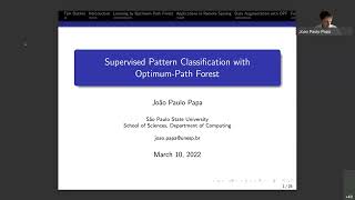 Supervised Pattern Classification with Optimum Path Forest 20220311 [upl. by Latterll]