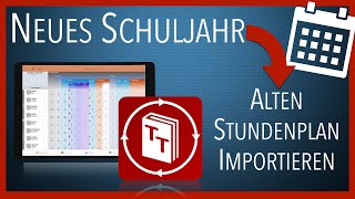 Neues Schuljahr  alten Stundenplan in TeacherTool importieren 📮 [upl. by Lledrac]