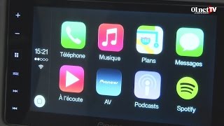 Pioneer  premier autoradio compatible Apple Carplay extrait [upl. by Annayak]