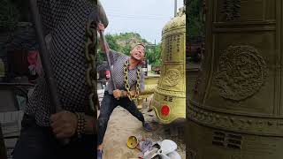 The bell ringer who lifts the hammer with difficulty wood machine pencilweldingmachine silkcraft [upl. by Einatirb]