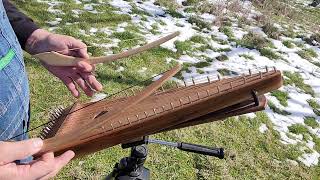 Double Bowing the Bowed Psaltery Part 2 [upl. by Nylqcaj695]