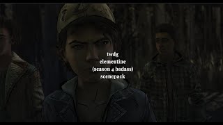 twdg badass season 4 clementine scenepack [upl. by Allsopp]