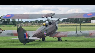 RAF WW1 Plane cold start and take off [upl. by Yellek]