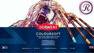 Testing the Derwent Coloursoft colored pencils 36 [upl. by Nnylylloh]