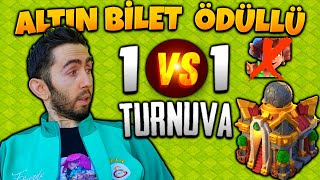 ORMAN BİNİCİSİ VE SÜPER OKÇU YASAKLI 1VS1 TH16 ALTIN BİLET ÖDÜLLÜ TURNUVASI  CLASH OF CLANS [upl. by Adnor]