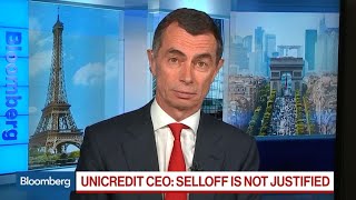 UniCredit CEO on Italian Selloff Political Risk Banks [upl. by Gaillard]