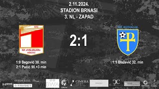 HALUBJAN vs NOVALJA 21 11 kolo 3 NL  Zapad 2425 [upl. by Idola]