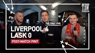 Liverpool 4 LASK 0  PostMatch Pint [upl. by Wesle794]