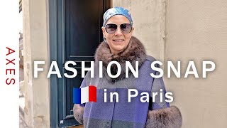 【ファッションスナップinパリ🇫🇷】おしゃれマダム5人のファッション 冬のコーデを引き立てる色づかい Street style in Paris [upl. by Eigriv]