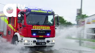 Hochwasser Schwaben kämpft weiter gegen die Fluten  atv [upl. by Meid]