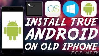 How to Install Legit ANDROID Dualboot on Older iPhone  iPod Touch Windows Tutorial [upl. by Fleur]