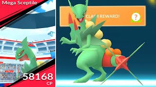 First ever 3000 Cp Mega Sceptile in pokemon go [upl. by Ahsihat649]