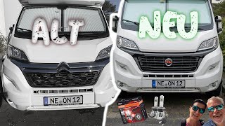 CitroënFiat Ducato Wohnmobil Kühlergrill tauschen amp Steinschlagschutz amp OSRAM LED Night Breaker DIY [upl. by Ettennil]