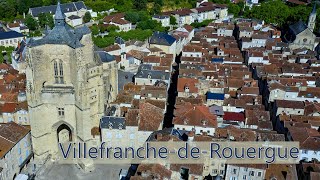 VILLEFRANCHE DE ROUERGUE  COLLEGIALE  Aveyron Occitanie  4K [upl. by Ronoc995]