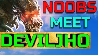 ► New Players Meet Deviljho  Monster Hunter World Funny Moments 2 [upl. by Barlow]