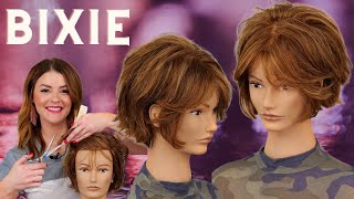 Modern Hair BIXIE with TEXTURE Tutorial Razor Cutting [upl. by Un]