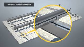 PV racking for corrugated metal roofs with VICERAIL by hb solar [upl. by Lehteb917]