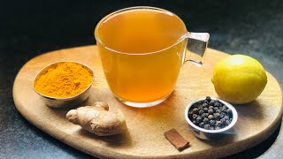 Turmeric Ginger Tea  Immune Boosting Tea  Immunity Boosting Recipe  Natural Cold Remedy [upl. by Prudi592]