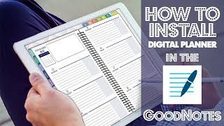 How to GoodNotes Digital Planner Installing for Ipad Pro Notes [upl. by Oinotla468]