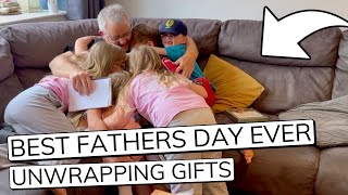 BEST FATHERS DAY EVER  UNWRAPPING GIFTS  HOME MADE CARDS  The Sullivan Family [upl. by Denman]