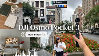 DJI Osmo Pocket 3 unboxing  test vlog in NYC 🚖🗽 the best vlog camera [upl. by Ahsikym]