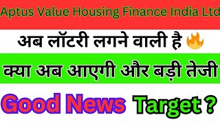 aptus value housing finance latest news  aptus value housing finance  aptus housing finance share [upl. by Nodnorb]