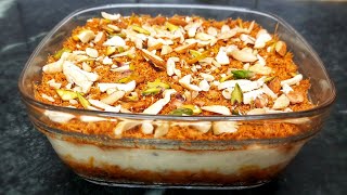 Eid special nawabi seviyan  creamy and crunchy vermicelli dessert Indian kunafa  seviyan recipe [upl. by Haniraz]