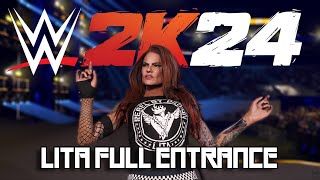 WWE 2K24  Lita Full Entrance 1440p [upl. by Eelydnarb399]