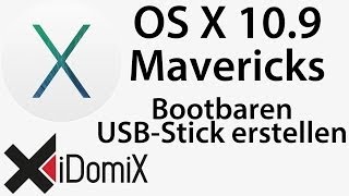 OS X Mavericks Bootfähigen USB Stick erstellen [upl. by Rekcut]