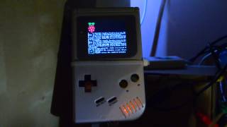 Raspberry Pi screen  Installed and configured inside the Game Boy PC [upl. by Morita]