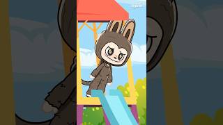 Labubu Kuromi and More Sliding animation cartoon funny labubu kuromi gacha serene [upl. by Amling]